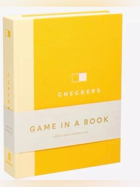Game in a book - Coffee table checkers set